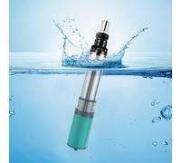 Pompe de fontaine profonde en acier inoxydable 24 V CC 7,6 cm 5 m³/h | Pompe submersible 320 W - Hauteur de refoulement : 25 m - IPX8 - Pompe solaire de fontaine - 4500 tr/min - Câble de 16 m