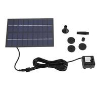 Pompe de fontaine solaire,9V 2.8W 165L/h panneau solaire alimenté,eau réservoir de poissons piscine maison jardin kit d'arrosage