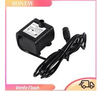 Pompe de fontaine solaire DC 12 V, mini remplacement submersible polyvalent pour aquariums, étangs et jardins, noir
