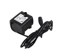Pompe de Fontaine Solaire DC 12V, Mini Remplacement de Pompe à Eau Submersible en Mini pour les Aquariums, les étangs et les Jardins, Noir