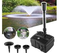 Pompe de jardin 4 en 1 : pompe pour étang, pompe pour fontaine, pompe pour jeux d'eau, pompe pour cours d'eau. Câble d'alimentation pour l'aménagement de jardins et de fontaines. 24W