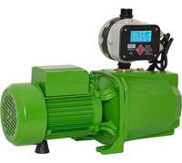Pompe de jardin JET, auto-amorçante, jusqu'à 9 mètres de profondeur, 1,5 kW, débit de 6000 litres/heure, pression de 6,1 bars, avec interrupteur de pression réglable