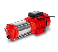 Pompe de jardin multicellulaire EBERTH Débit 2400 L/h, pression de refoulement 4 bar, puissance 370 watts, pompe centrifuge en acier inoxydable auto-aspirante, hauteur d'aspiration 8 m