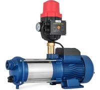 Pompe de jardin, pompe centrifuge, pompe domestique 4000 l/h avec pressostat en acier inoxydable, pompe à jet, 2500 W, 2850 tr/min