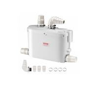 Pompe de Macération 500 W Pompe Macérateur d'Égout avec 4 Entrées Eau 110 L/min Hauteur Refoulement 8 m Élimination Eaux