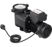 Pompe de piscine SucceBuy 550 W, pompe filtrante avec un débit maximal de 14 000 l/h, pompe de piscine à un étage, 3450 tr/min, hauteur de refoulement maximale de 12 m, avec minuterie 24 heures et pan
