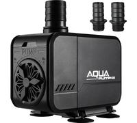 Pompe de puits - Pompe à eau immergée - 15 W - 1500 l/h - câble de 2,3 m - 3 buses - Pour l'extérieur - Vert armée