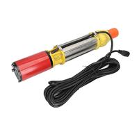 Pompe de Puits Profond, Pompe à Eau Solaire 6 M3/h 25, Solaire pour Bassin, Tête de Compteur, Submersible en Acier Inoxydable, à Vis DC48 V 400 W pour