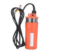 Pompe de Puits Profonds Submersible 12V, Démarrage/Arrêt Automatique, Filtre en Acier Inoxydable, Bruit Bas, 7m³ / H, Ascenseur 70m, Ferme de Batterie Solaire et Pompe de