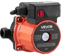 Pompe de recirculation d'eau chaude, 38 LPM, système de circulation instantanée, contrôle à 3 vitesses, 100 W, CA 220-240 V, adaptateur G3/4 pouce à G1/2 pouce, tête en fonte, pour système de chauffe-