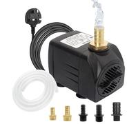 Pompe de relevage, débit de 2000 litres par heure, puissance de 25 watts, protection contre le fonctionnement à sec, silencieuse, longueur du câble : 2,2 mètres