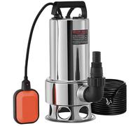 Pompe de relevage eaux chargées 1300 W 333 3 L/min immergée 230 V pour évacuation cave piscine fosse septique vidange
