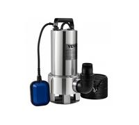 Pompe de relevage eaux chargées 1300 W débit 333 3 L/min immergée pour piscine cave fosse septique et eaux usées