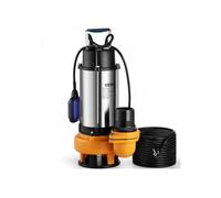 Pompe de Relevage Eaux Chargées 2200 W Pompe d’Évacuation pour Eaux Chargées 1000 L/min Pompe Vide Piscine Cave Fosse Septique Po