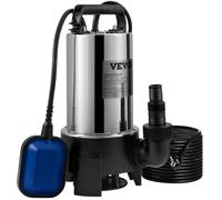 Pompe de relevage immergée 1100 W eaux chargées débit 333 3 L/min automatique IPX8 pour cave piscine fosse septique drainage