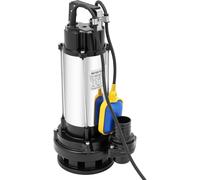 Pompe de relevage pour eaux sales, 1500W, en acier inoxydable. Débit de 36000 litres/heure. Capteur aquatique innovant. Joint d'étanchéité de haute qualité