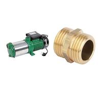 Pompe de surface multicellulaire auto-amorçante à 5 turbines - en inox & Boutté 2111396 Mamelon laiton égal mâle 26x34