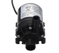 Pompe de Surpression Solaire Noir Dc24v 38w en Plastique | Débit 850 L/h, Aspiration 17mm, Refoulement 10mm, Hauteur 6m, Faible Bruit
