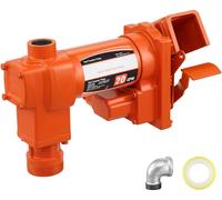 Pompe de transfert de carburant - Pompe diesel 12 V - Débit 75,7 L/min - Puissance 1/4 CV - Réservoir collecteur - Pour essence, diesel, kérosène, biodiesel - Pour mélanges d'éthanol et de méthanol