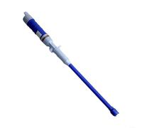 Pompe de transfert de liquide bleue à piles, siphon électrique portable avec tuyau de 61 cm pour eau, gaz, huile, garage, cour, aquarium, bateau, extracteur de liquide, accessoire de tuyau d'arrosage