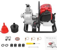 Pompe de transfert d'eau - Pompe à vis - Portable - 8000 l/h - Raccord 2,54 cm - Prise UE - Arrosage du jardin - Rouge