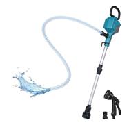 Pompe de transfert d'eau sans balais compatible avec batterie Makita 18 V | Hauteur de tête de 10 m, avec buse de pulvérisation 7 en 1, pompe à pluie portable pour piscine, étang, cave