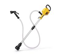 Pompe de transfert d'eau sans fil compatible avec Dewalt 18/20 V, 2400 l/h, 10 m, moteur sans balais, arrêt automatique avec tuyau d'eau pour piscine de jardin (jaune pour DW)