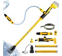 Pompe de transfert d'eau sans fil pour Dewalt 20V (sans batterie) | 90 l/min, pompe de puisard portable, 1,5m tuyau et buse, pour piscine, jardin, étang