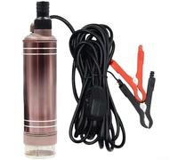 Pompe de transfert d'huile électrique 12 V 24 V 150 W CC haute élévation 8 m avec trois sorties pour extraction de fluide d'eau diesel en alliage d'aluminium marron fonctionnement continu 72h kit