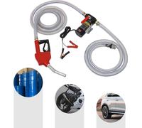 Pompe de transfert diesel - Auto-amorçante 12 V - Débit 45 l/min - Vitesse de rotation 3600 tr/min - Puissance 175 W - Hauteur de refoulement 10 m - Hauteur d'aspiration 5 m - Rouge