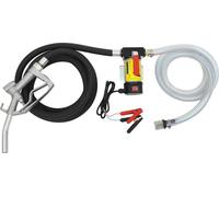 Pompe de transfert diesel - Kit pompe à huile électrique - 12V DC - 200 W - 45 L/min - Auto-amorçante - Prise EU - Pompe centrifuge