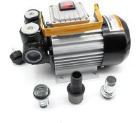 Pompe de transfert diesel - Pompe électrique auto-amorçante - 550 W - 20–60 l/min - 220 V, prise européenne - 50/60 Hz - 2 800 tr/min - 28,5 × 21,5 × 23,5 cm - Argent