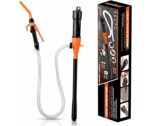 Pompe de Transfert Électrique sur Batterie, Pompe à Carburant, Pomp Siphon Portable pour Liquides, Pompes à Gasoil avec Tuyau, 3,5