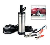 Pompe de transfert Mini pompe 12v débit max 30 L/min carburant pompe gasoil à eau de pompe diesel avec un tamis sans rouille sur