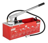 Pompe d'épreuve pression manuelle 25 bars réservoir 12 L double clapet pour test d'étanchéité plomberie et recherche de fuite
