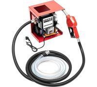 Pompe diesel, 220V 550W, auto-amorçante, pour fioul, débit de 60 litres par minute, pompe à carburant avec pistolet de remplissage automatique, compteur, 4+2 mètres de tuyau