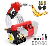 Pompe diesel électrique sans fil 50 l/min pour Makita 18 V | Pompe à carburant électrique 260 W, pompe à huile de chauffage portable, 2 tuyaux de 2 m pour kérosène diesel