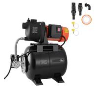 Pompe domestique SucceBuy 800 W, 5 000 l/h, pompe à jet avec réservoir sous pression de 19 l, hauteur de refoulement de 49 m, avec système de refoulement automatique et tête de pompe en plastique, idé