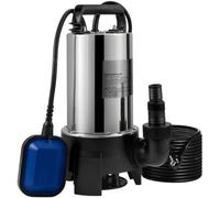 Pompe double - Turbine pour eaux usées - 1100 W - 230 V - 333 l/min - IPX8 - Sortie adaptable - Pour piscines et étangs
