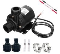 Pompe Eau 12V 800L/h 5m, Submersible Sans Balais Fontaine Bassin, Solaire