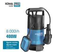 Pompe Eaux Sales Koma 400w évacuation Rapide Eaux Usées - Koma Tools