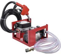 Pompe électrique de transfert de fioul - Kit de pompe auto-amorçante 220 V 550 W - Avec débitmètre - Pistolet de distribution automatique avec arrêt automatique - Tuyau