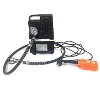 Pompe électrique hydraulique - Pompe booster - 1200 W - Prise UE 220 V - Réservoir d'huile 3 l - Deux étages 7/70 MPa (700 bars) - Pour le levage, le cintrage, la découpe - Noir