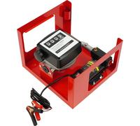 Pompe électrique - Kit de pompe submersible 12 V 200 W - Débit 45 l/min - Pour diesel, eau, huile - Pour voiture, camping, pêche - Rouge