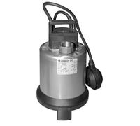 Pompe électrique submersible portable et automatique pour eaux usées, 0,75 hp, en acier inoxydable LOWARA DOC7VX