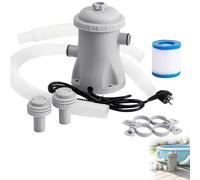 Pompe Filtration Piscine Hors Sol 330 Gph,épurateur à Cartouche Silencieux Avec Tuyaux Et Filtre De Rechange,Kit De Filtration Complet Pour Petites Piscines