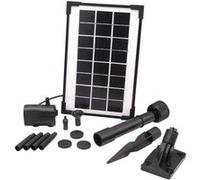 Pompe fontaine - UBBINK - SolarMax 250 - Débit 200 l/h - Panneau solaire 6V 160mA - Jets volcan & cloche