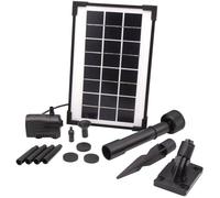 Pompe fontaine - UBBINK - SolarMax 250 - Débit 200 l/h - Panneau solaire 6V 160mA - Jets volcan & cloche