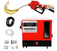 Pompe Gasoil 230 V auto-amorçante 550 W Pompe à Gasoil Electrique 60 L/min Pompe à carburant auto-amorçante Pompe Fioul d'huile avec compteur, tuyau et pistolet, pour voitures, camions-citernes