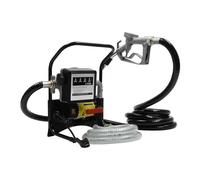 Pompe Gasoil Electrique,220v Pompe Transfert Diesel 45l/Min Pompe Diesel Auto Aspirante Pompe de Transfert de Fluide Diesel avec Tuyaux-Fermeture Manuelle